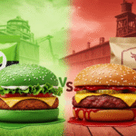 Burger chay và burger thịt