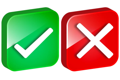 Hình dấu tick đúng và sai
